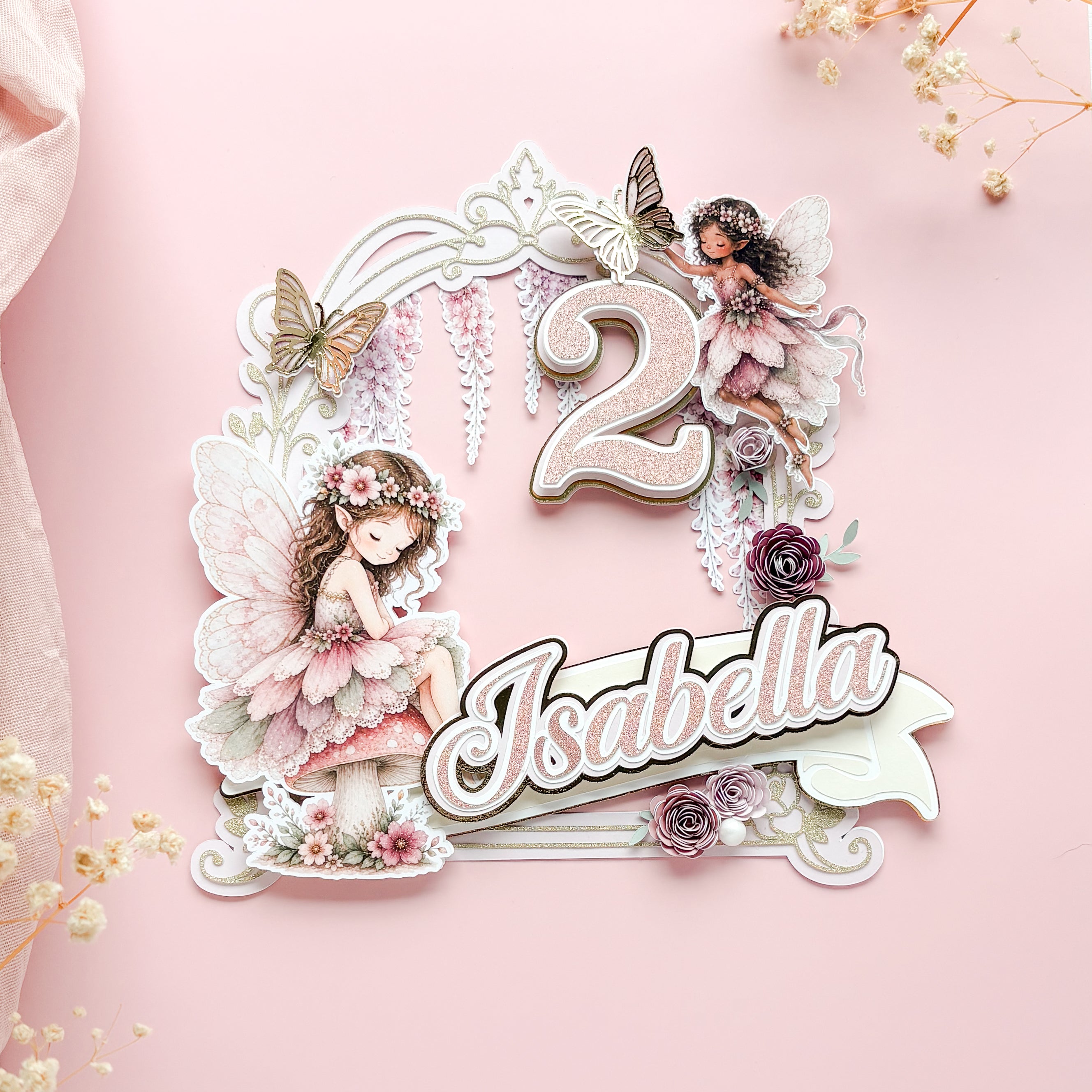 Fairy Garden Cake Topper