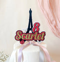 Ladybug Eiffel Tower Cake Topper