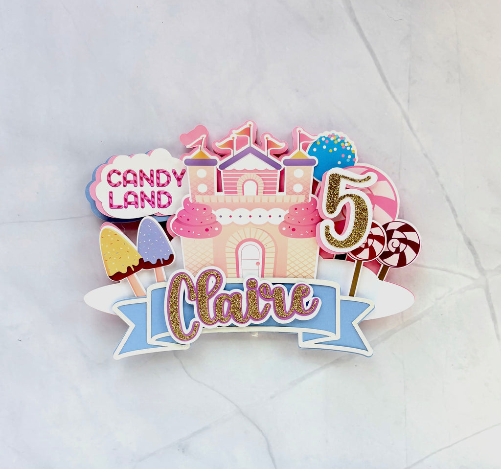 Candy Land Castle Cake Topper