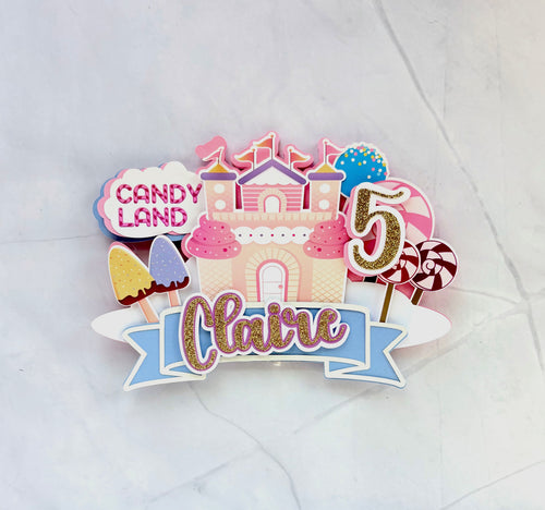 Candy Land Castle Cake Topper