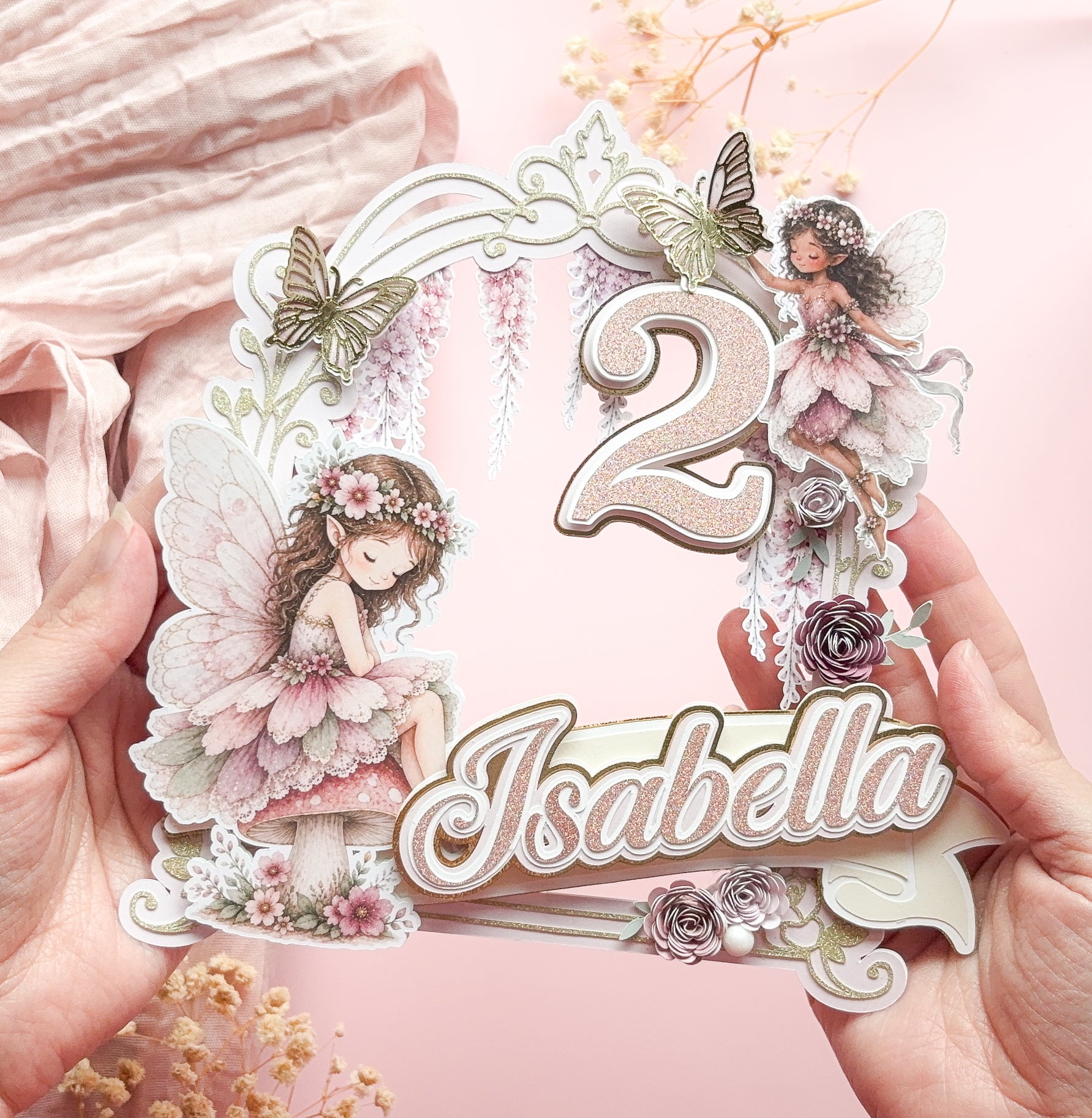 Fairy Garden Cake Topper