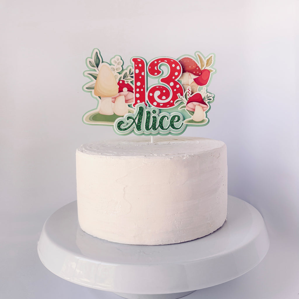 Mushroom Cake Topper
