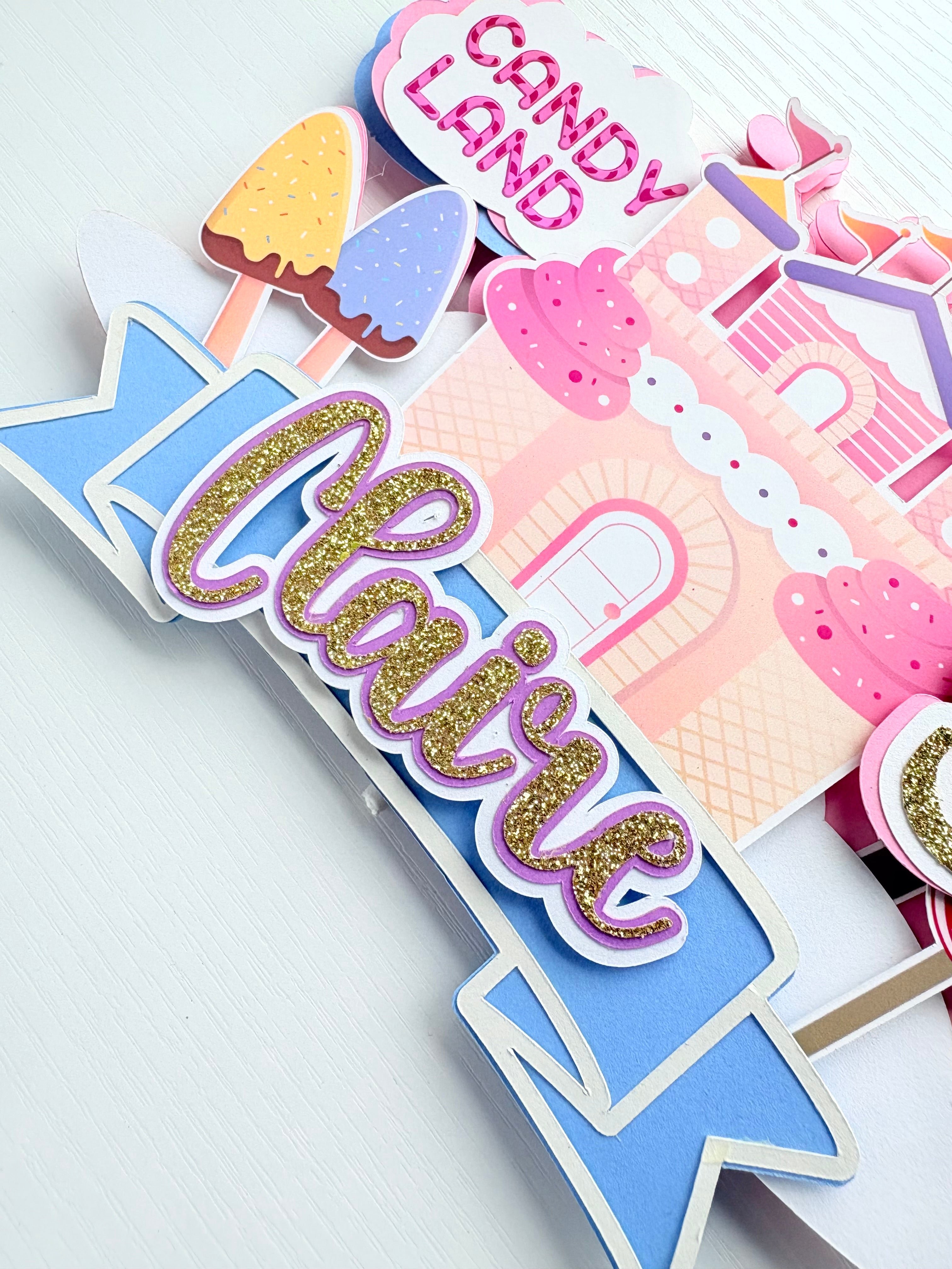 Candy Land Castle Cake Topper