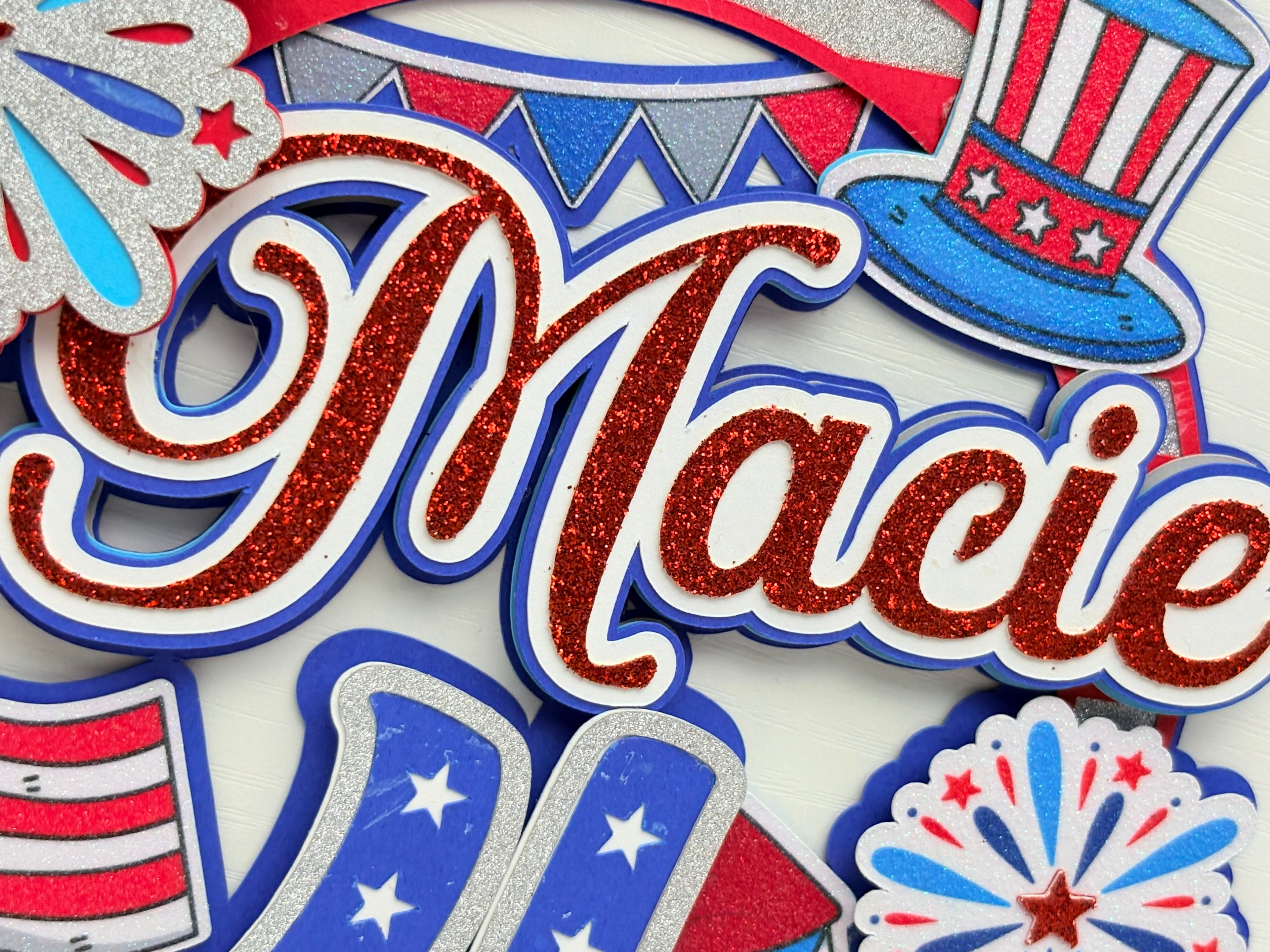 4th of July Cake Topper
