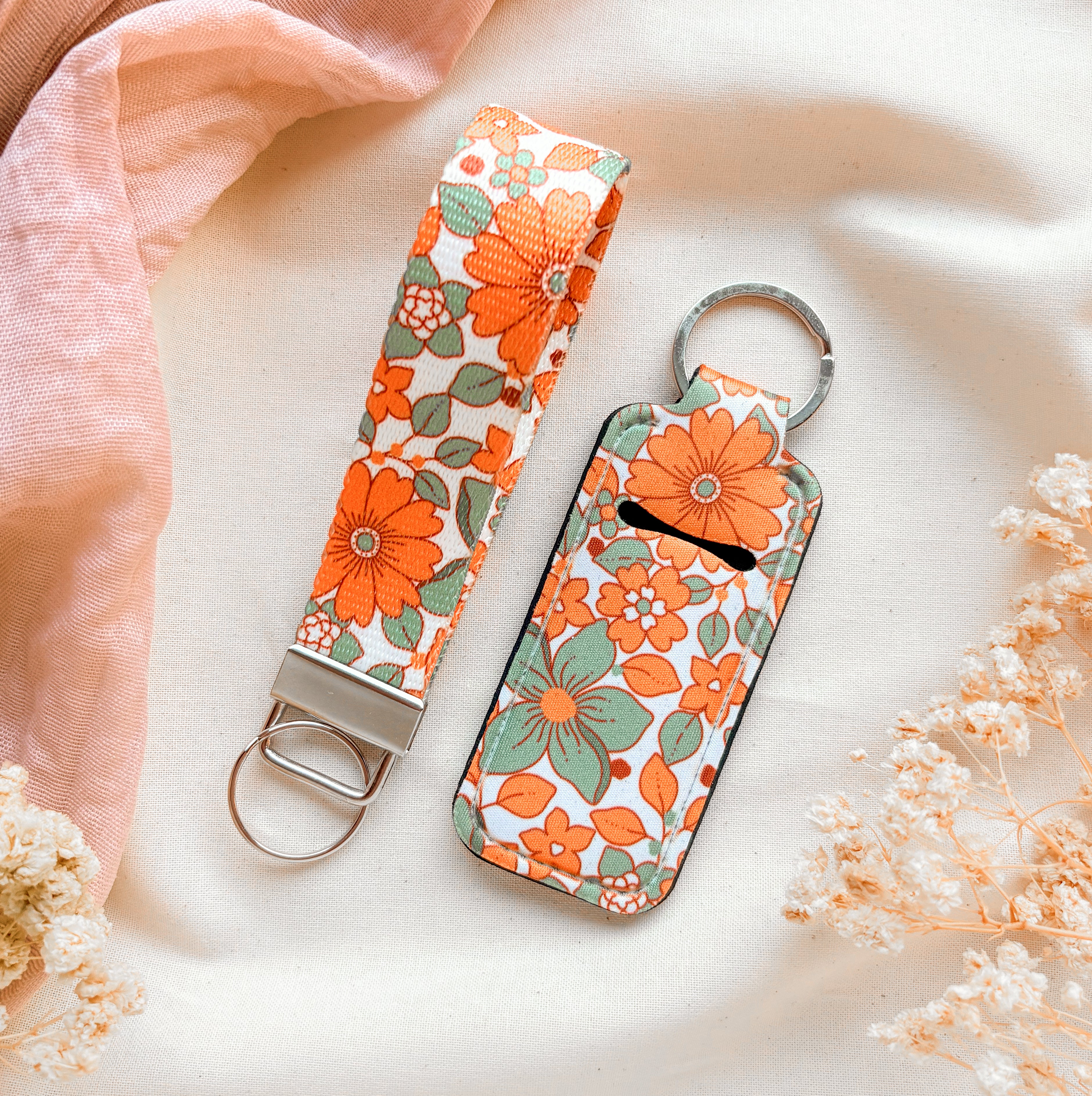 Clementine Bloom Keychain Set