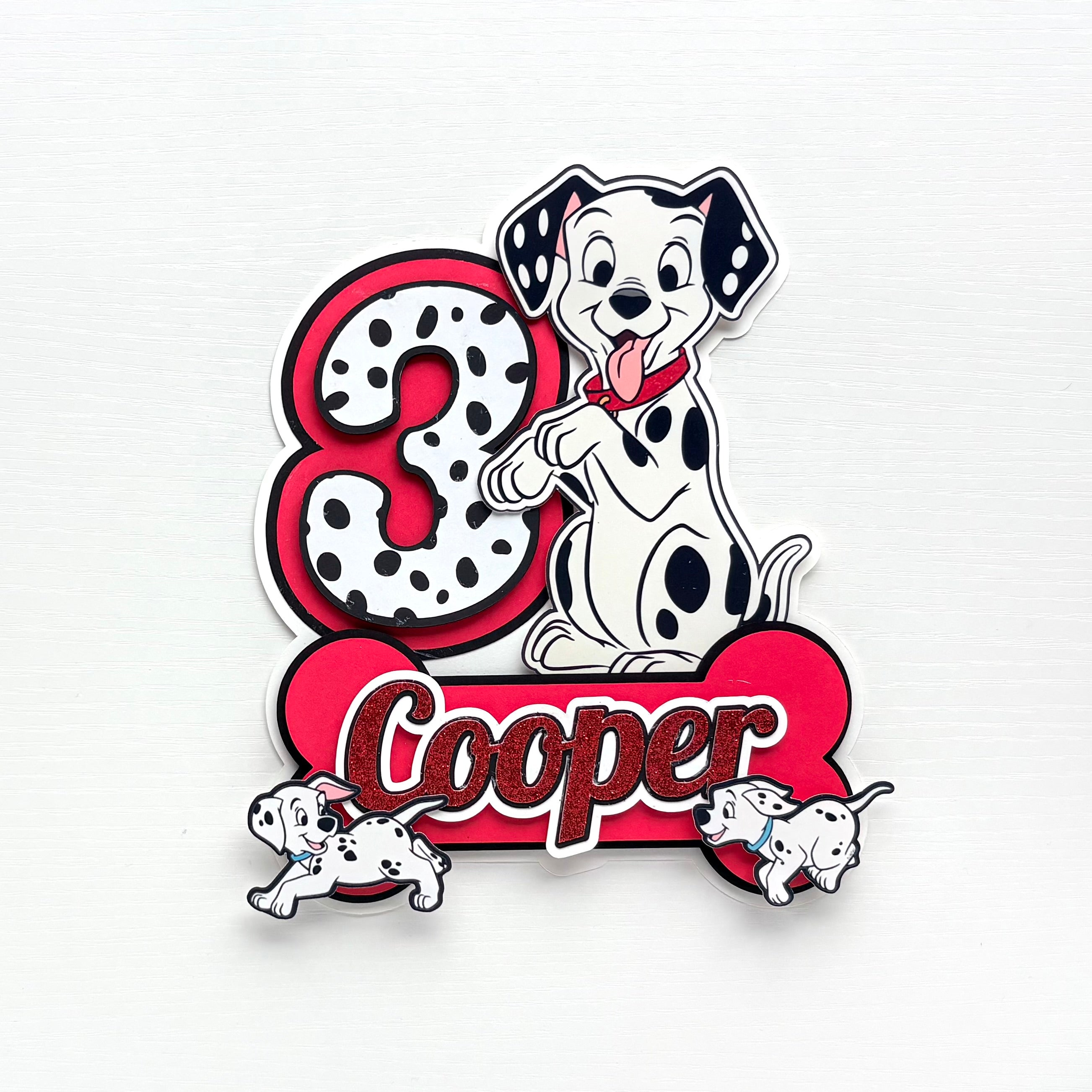 101 Dalmatians Birthday Cake Topper