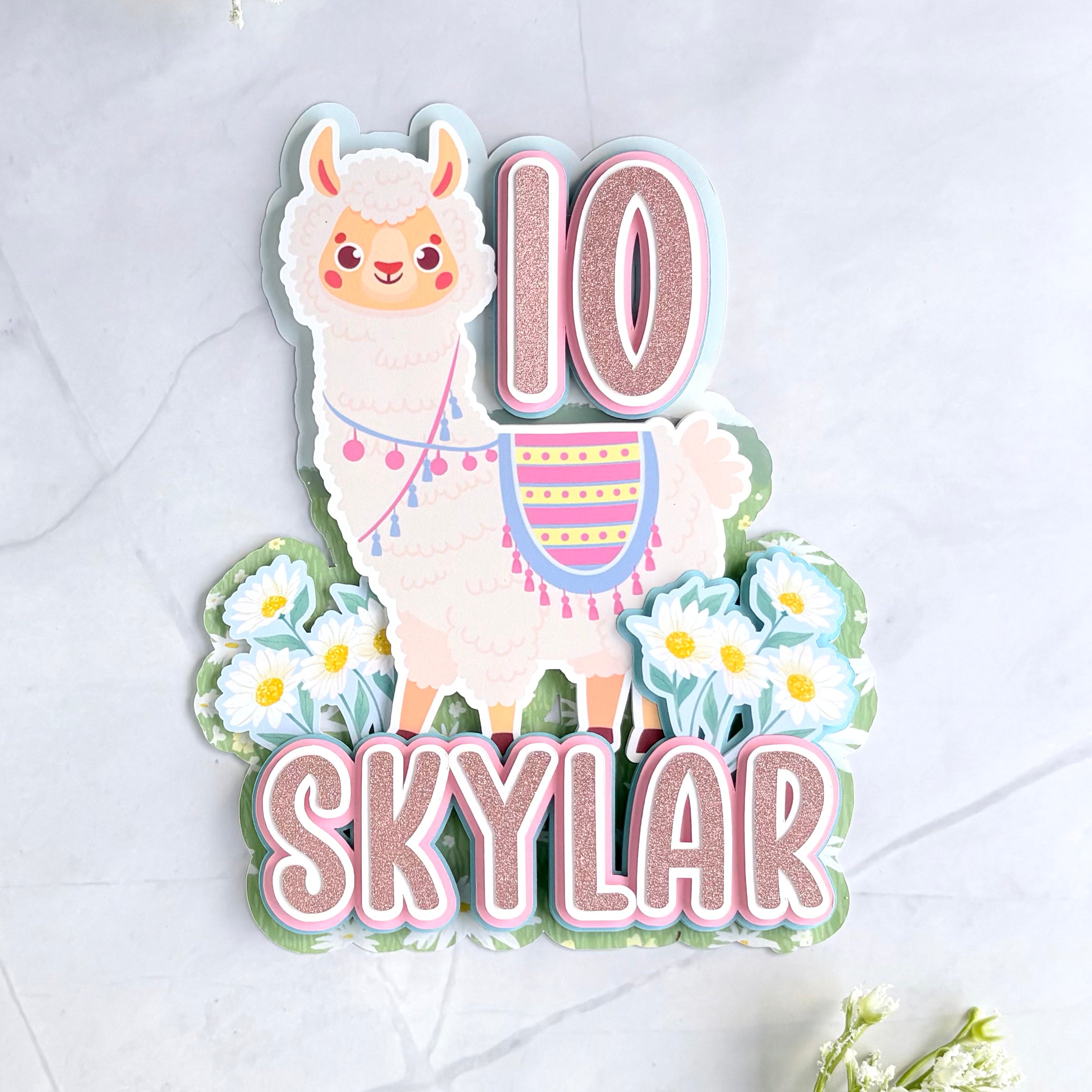 Llama Cake Topper