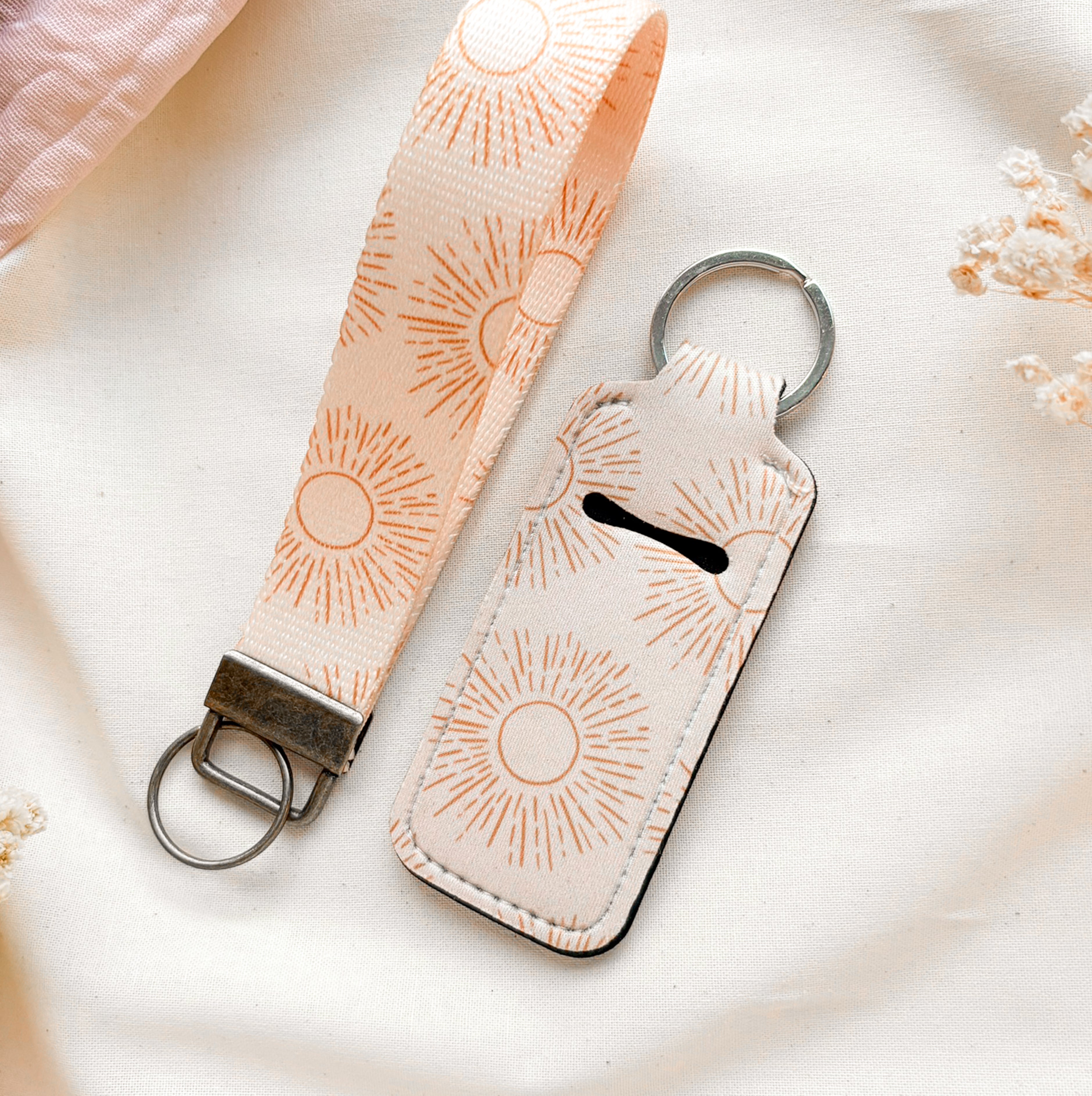 Golden Hour Keychain & Wristlet Set
