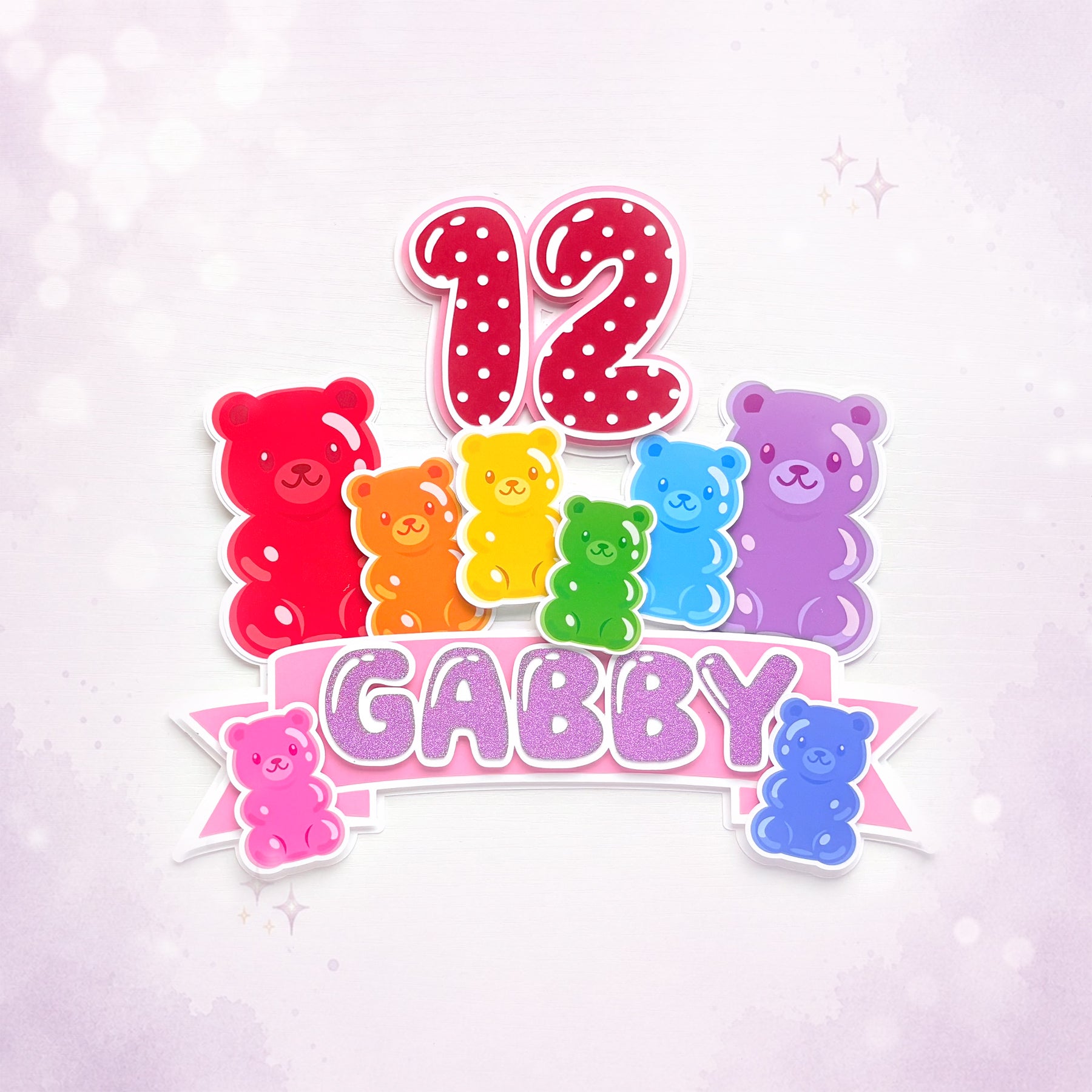 Gummy Bear Cake Topper