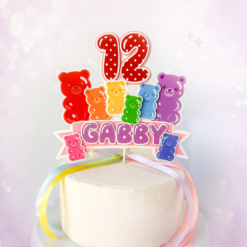 Gummy Bear Cake Topper