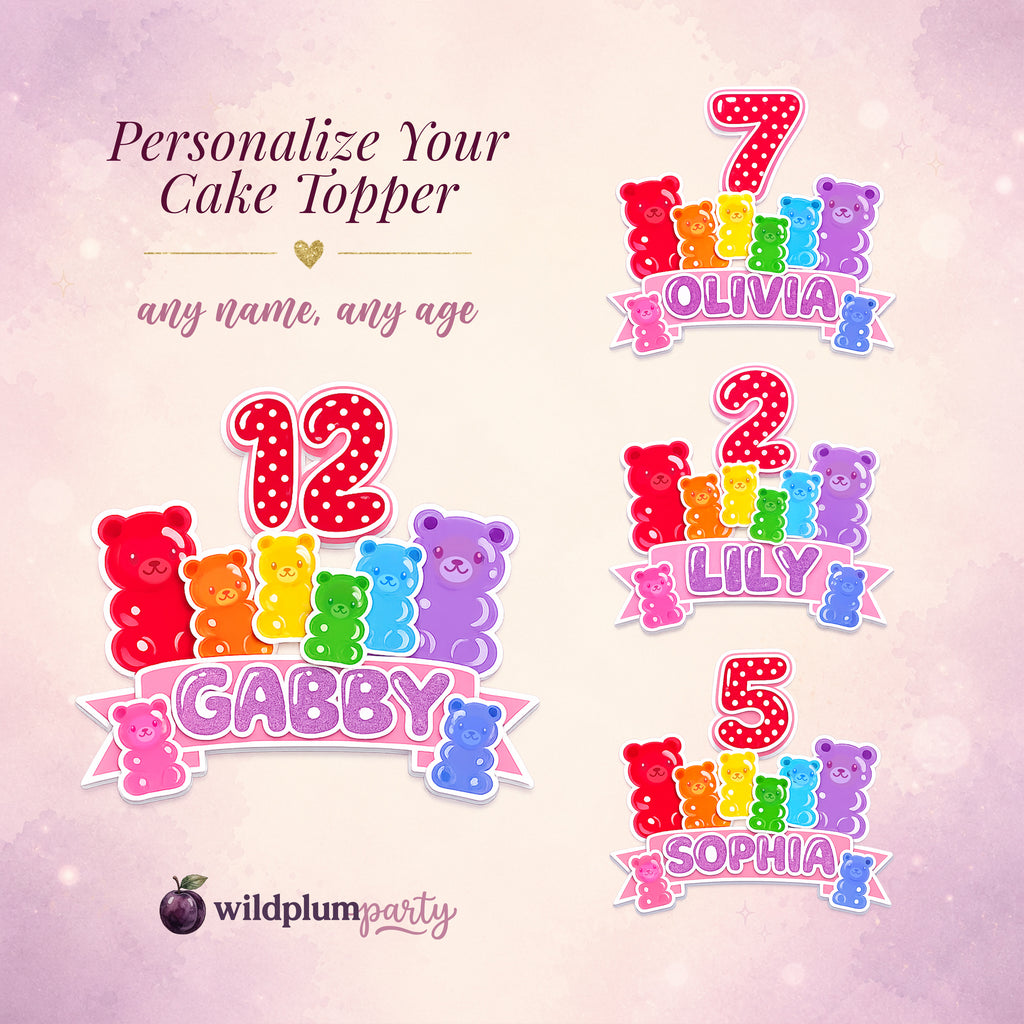 Gummy Bear Cake Topper