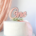 Script “One” Cake Topper – Simple & Sweet