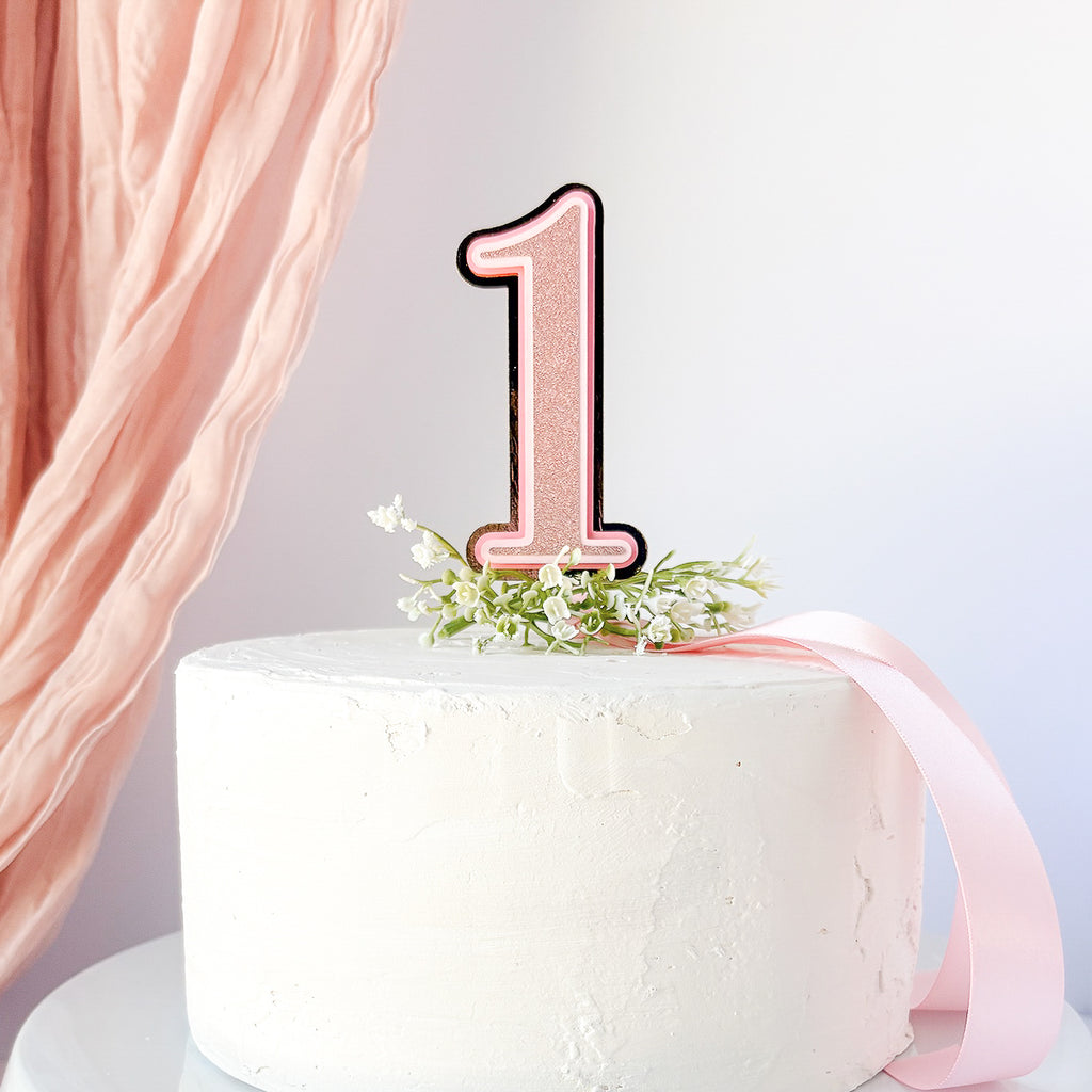 Custom Age Cake Topper – Simple & Sweet