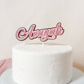 Script Name Cake Topper – Simple & Sweet