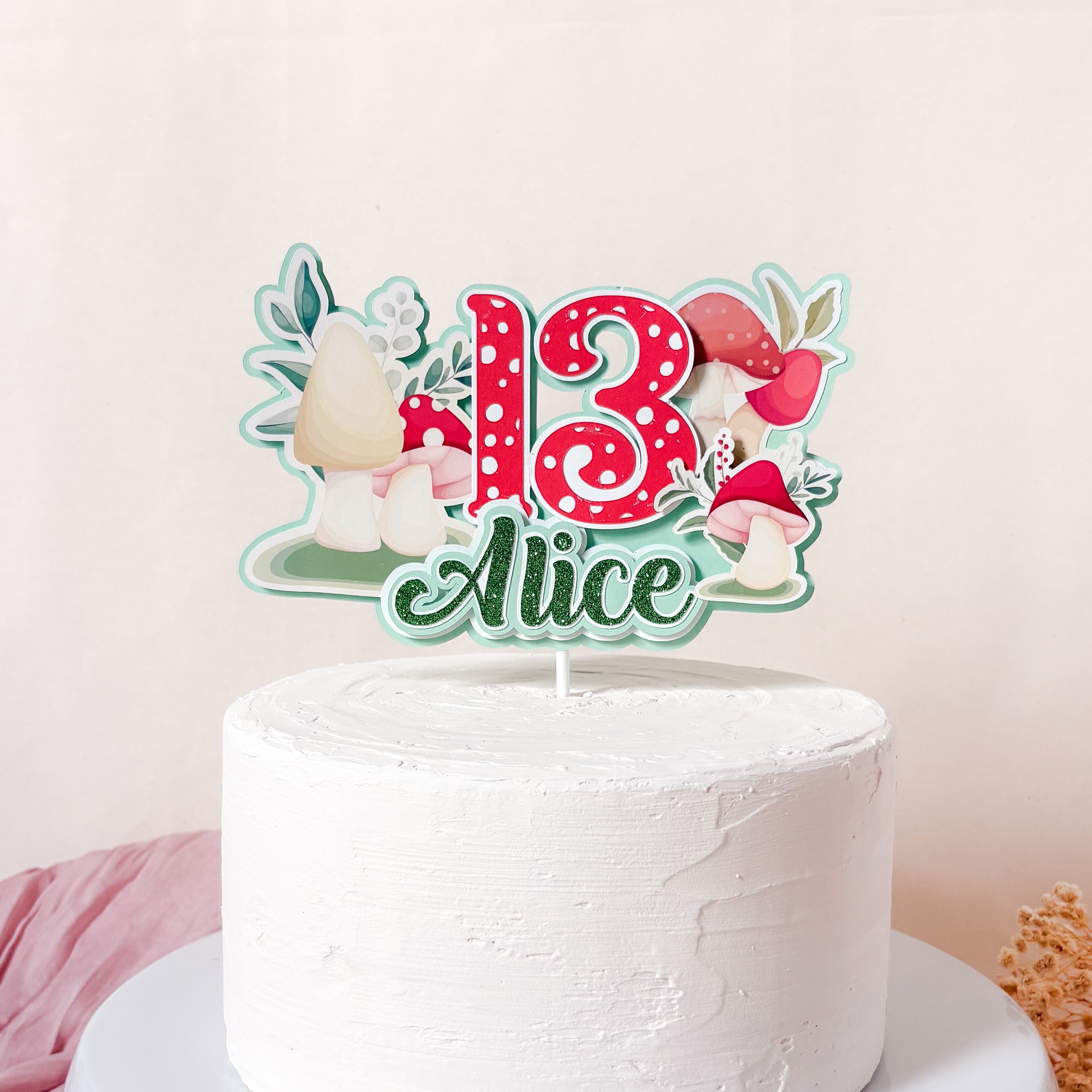Mushroom Cake Topper