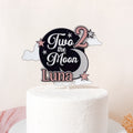 Two the Moon Cake Topper