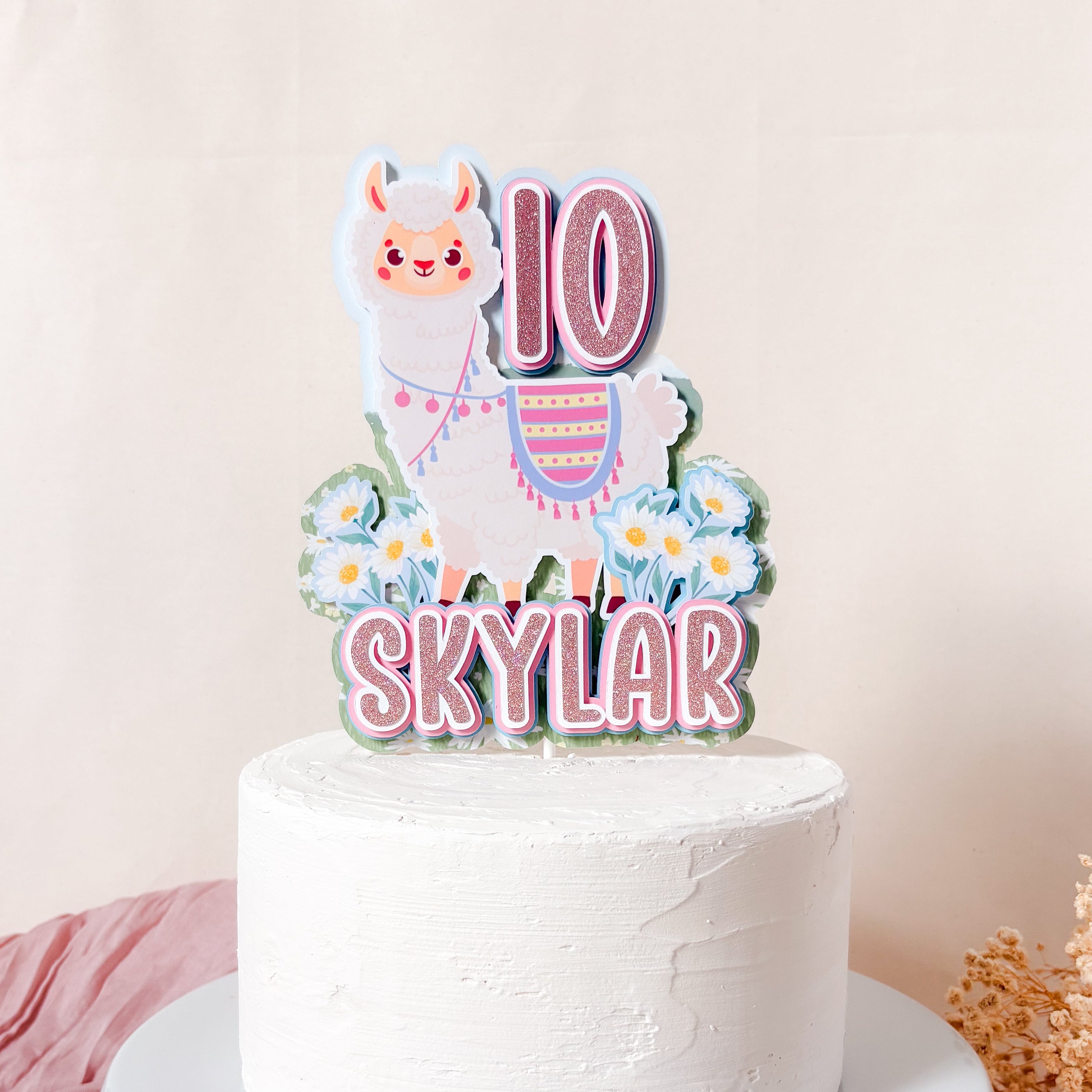 Llama Cake Topper