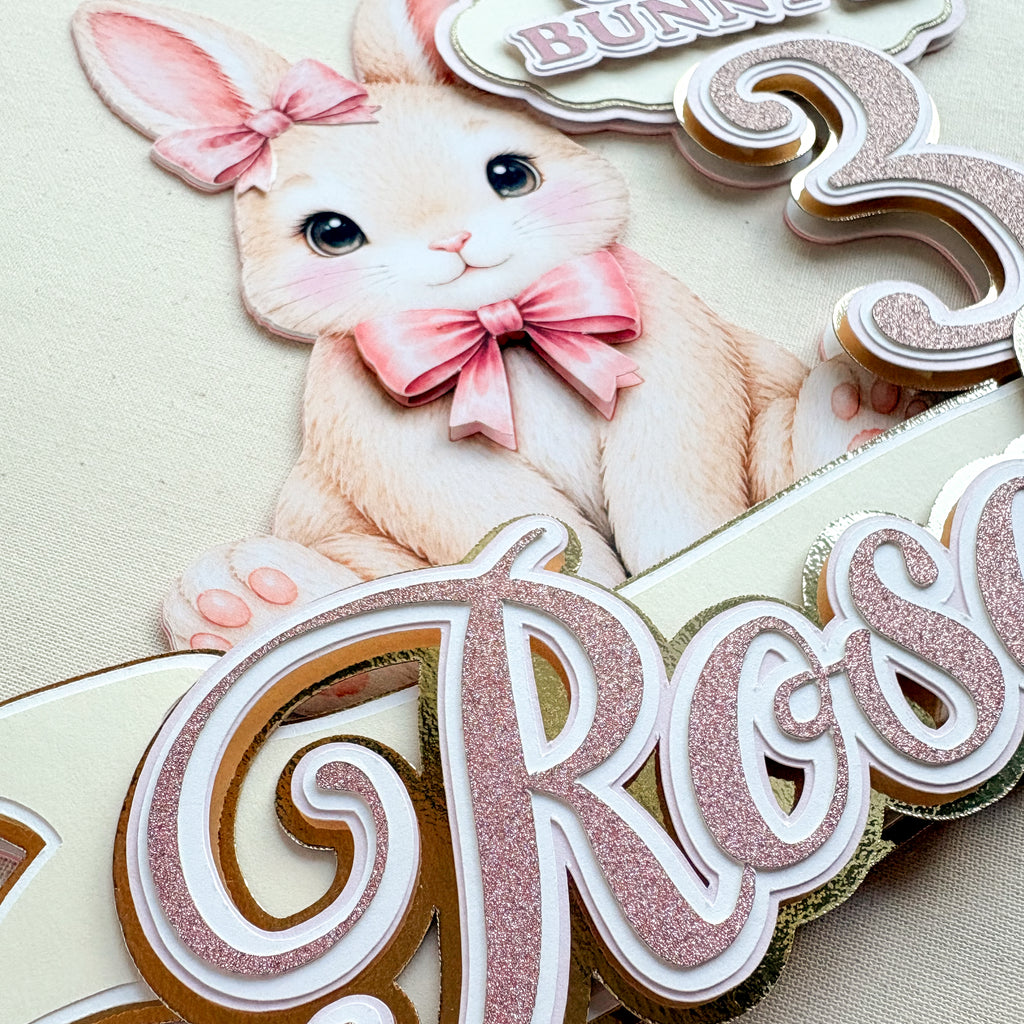 Some Bunny Is Turning Bunny Birthday Cake Topper
