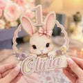 Personalized Bunny Cake Topper