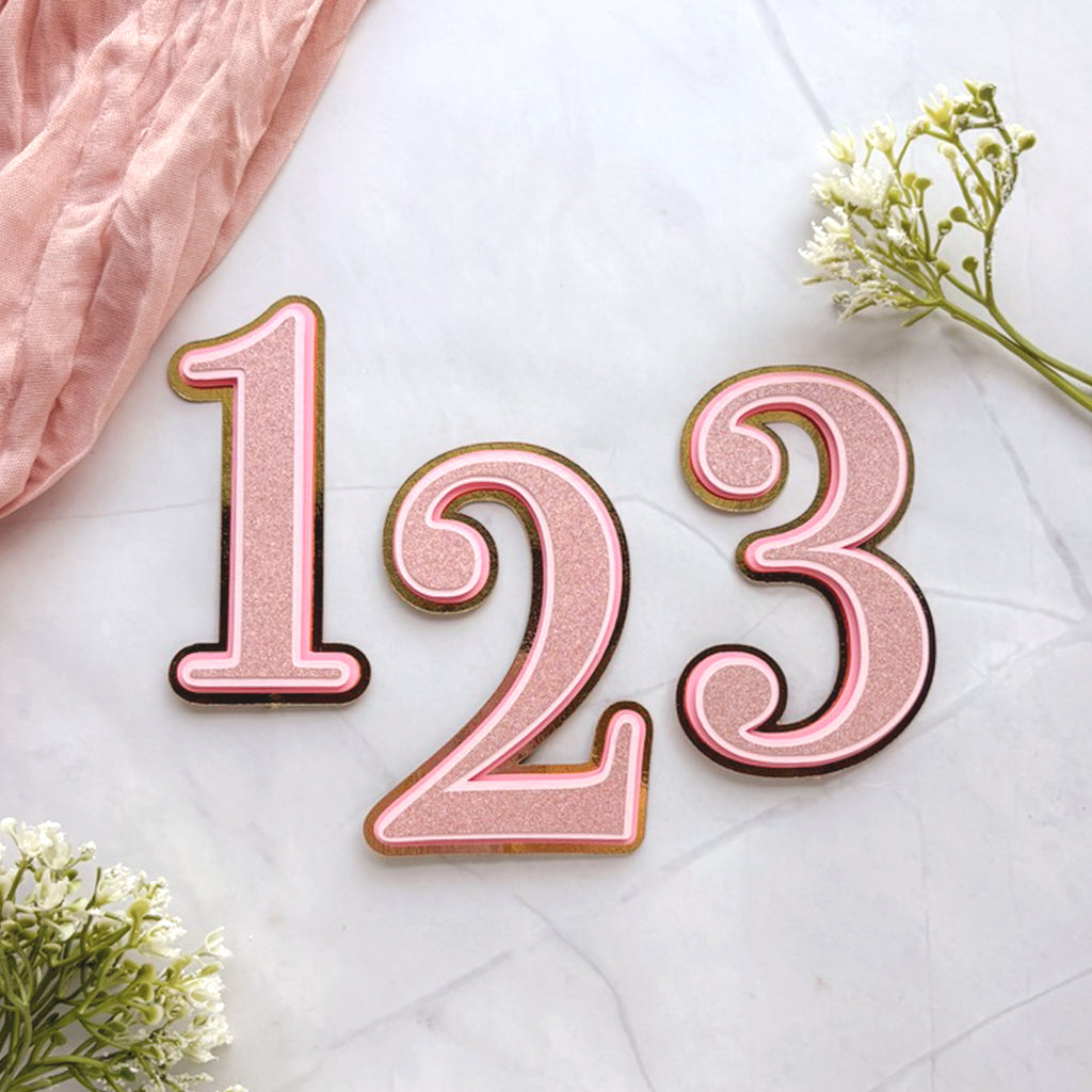 Custom Age Cake Topper – Simple & Sweet
