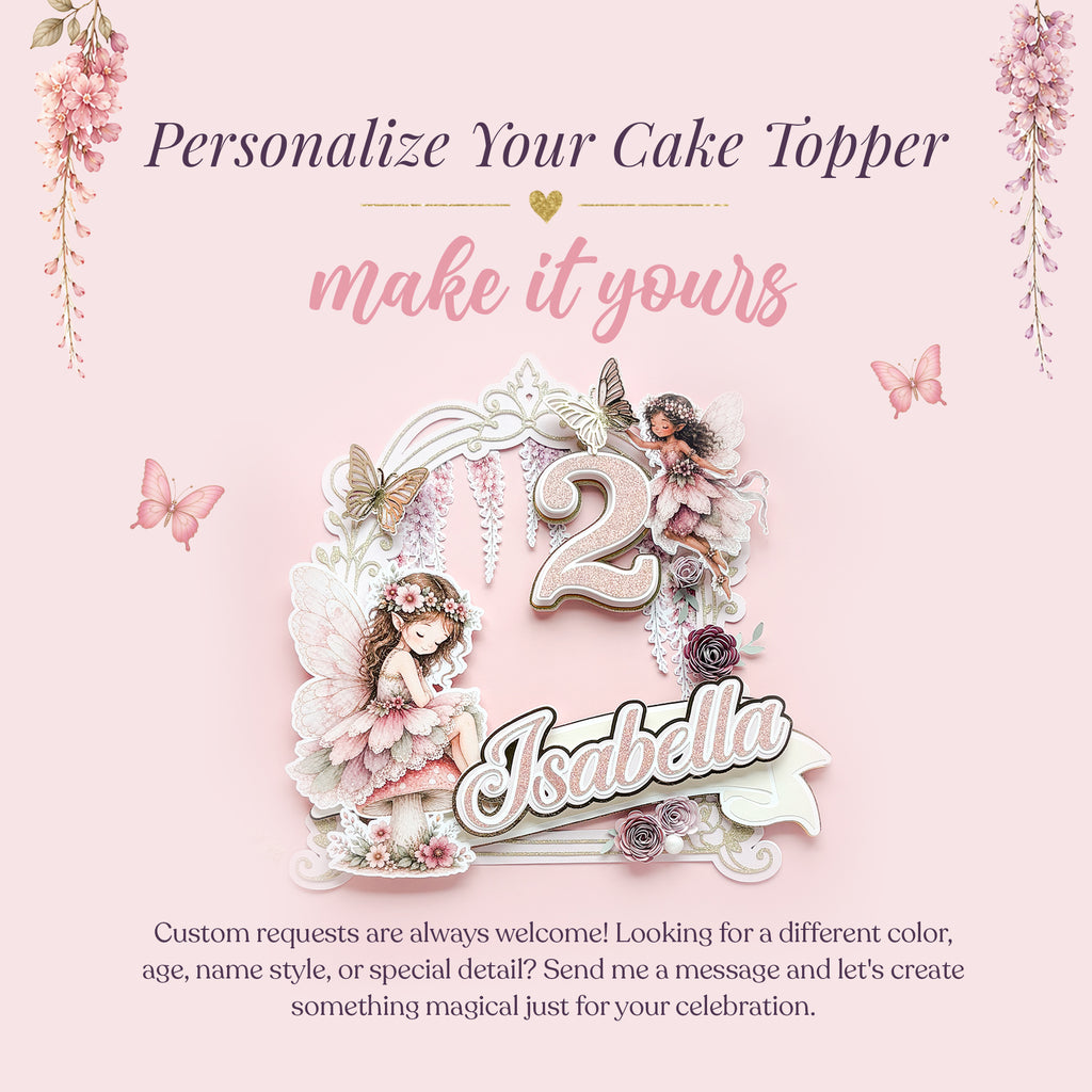 Fairy Garden Cake Topper