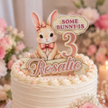 Some Bunny Is Turning Bunny Birthday Cake Topper
