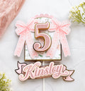 Elegant Pink Bow Cake Topper – Simple & Sweet