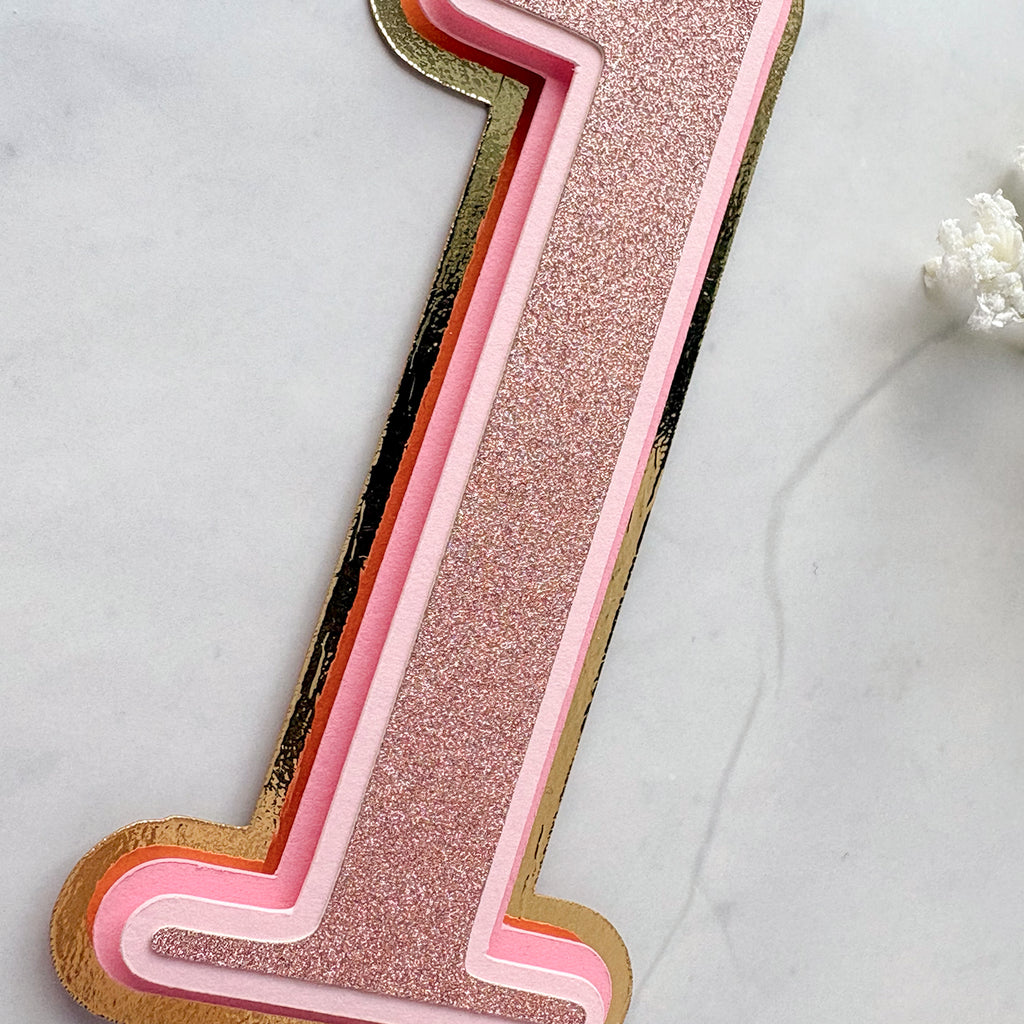 Custom Age Cake Topper – Simple & Sweet