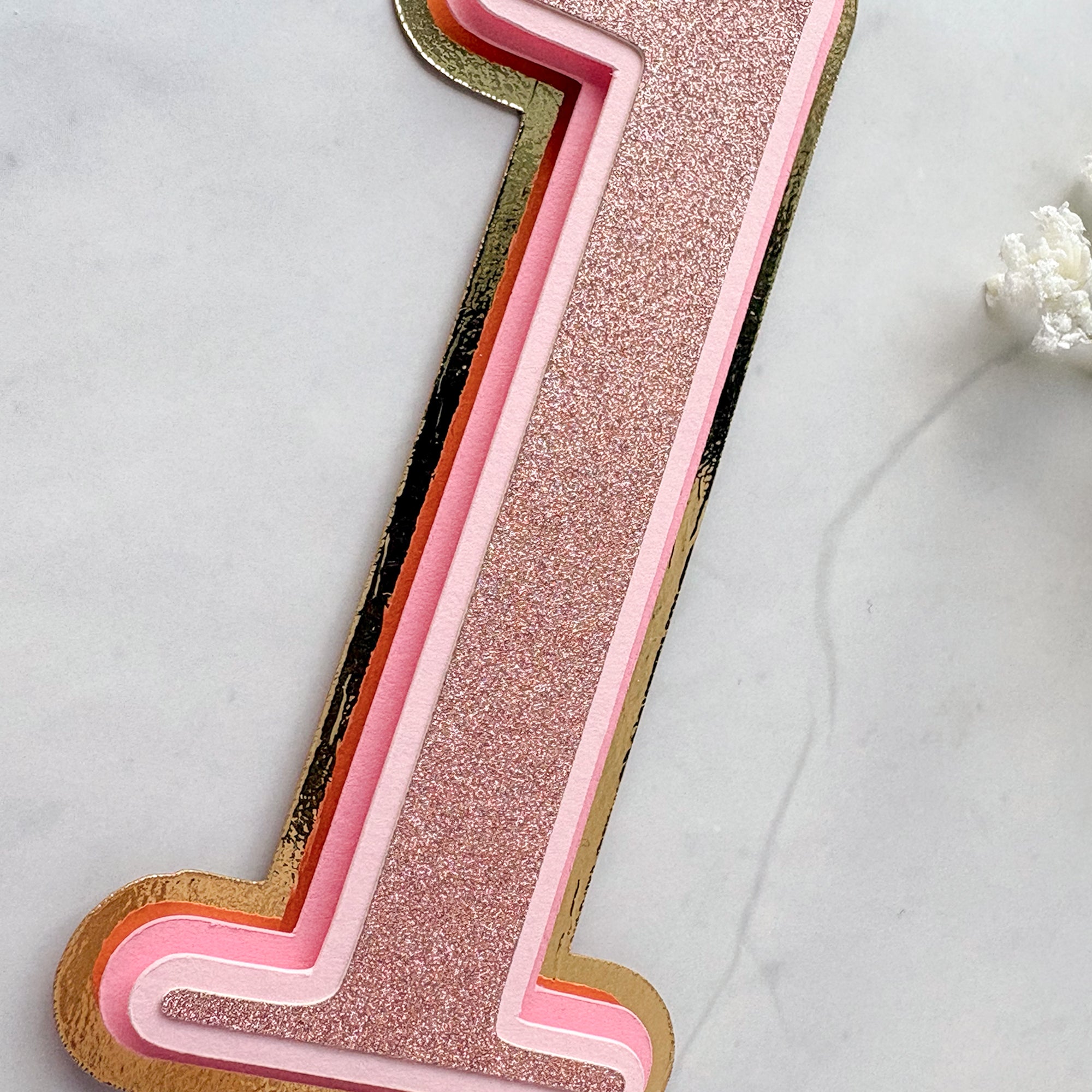 Custom Age Cake Topper – Simple & Sweet