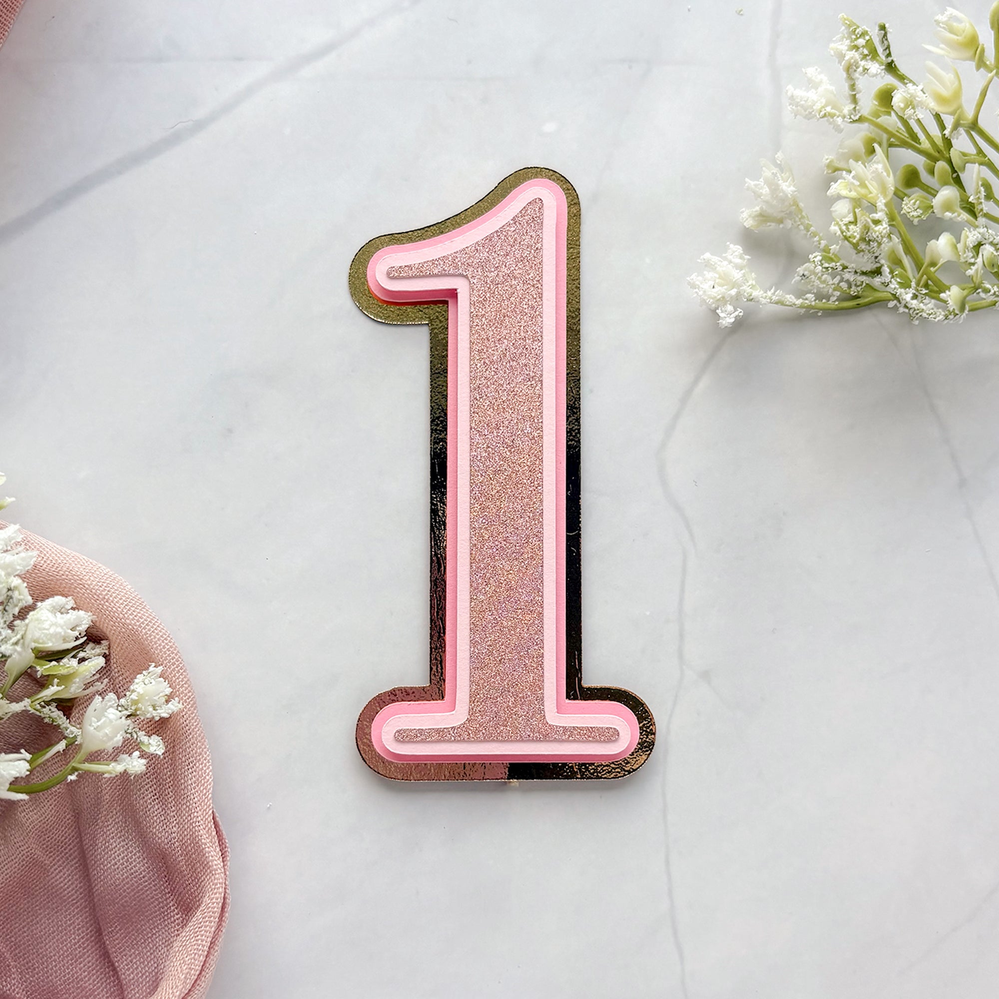 Custom Age Cake Topper – Simple & Sweet