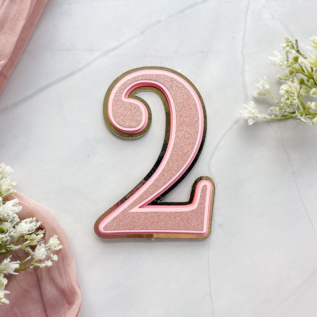 Custom Age Cake Topper – Simple & Sweet
