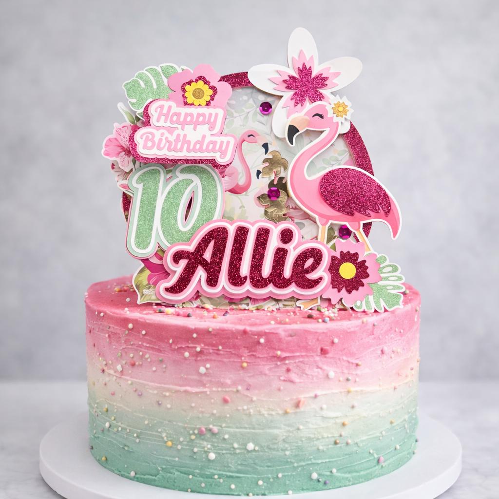 Flamingo Cake Topper