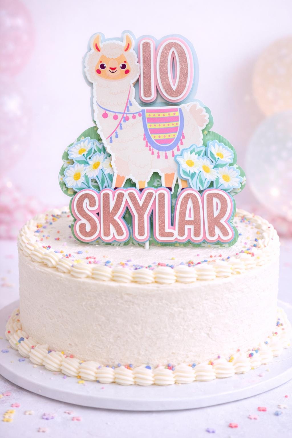 Llama Cake Topper