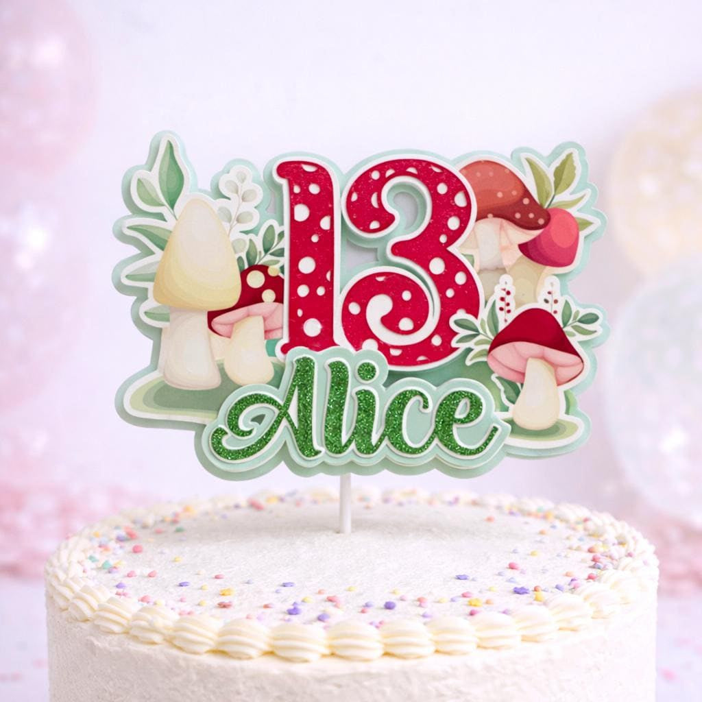 Mushroom Cake Topper