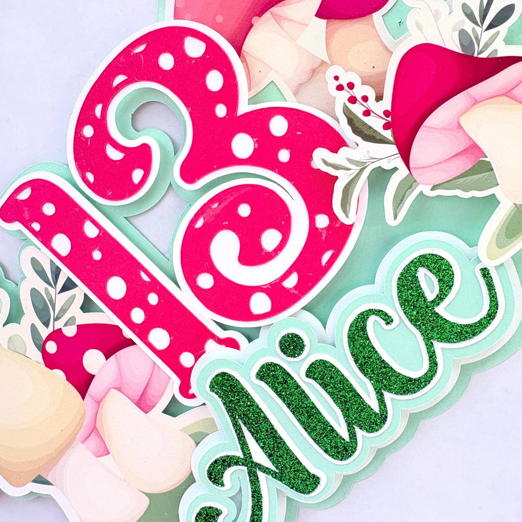 Mushroom Cake Topper
