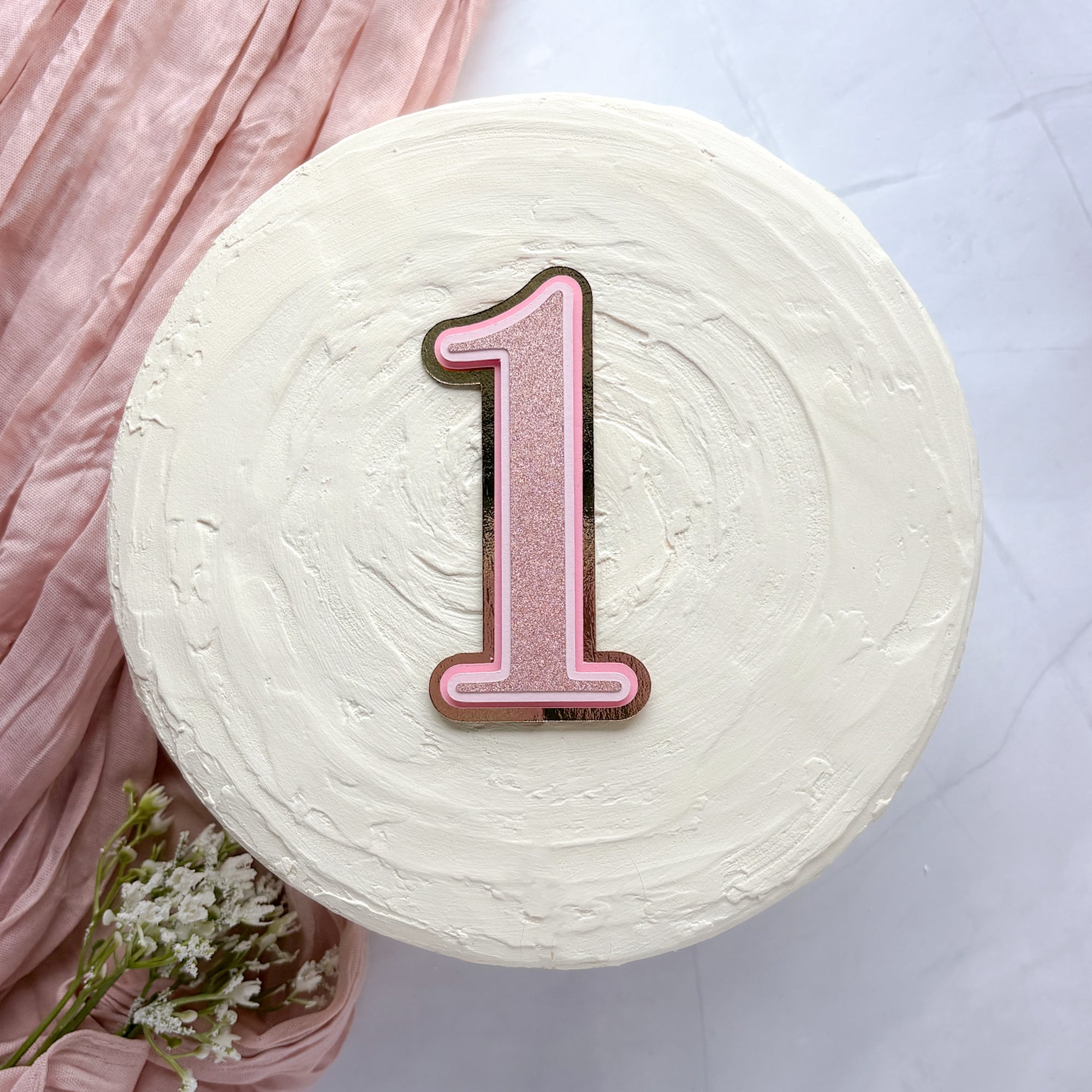 Custom Age Cake Topper – Simple & Sweet